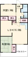 緑園サンコーポの間取り画像