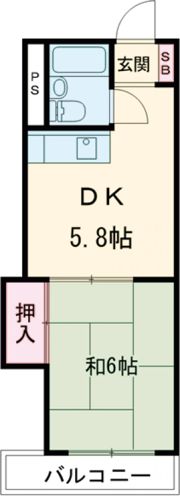 緑園第2サンコーポの間取り画像
