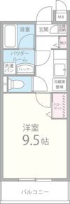 クレールもずの間取り画像