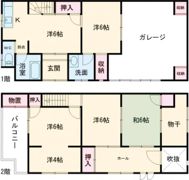 新屋敷113貸家の間取り画像