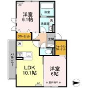 グランディール富沢 Ⅰの間取り画像