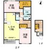 セジュールかくもの間取り画像