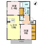 フローラ神領 Bの間取り画像