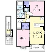 エスポワールBの間取り画像