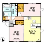 リバーパーク Kの間取り画像