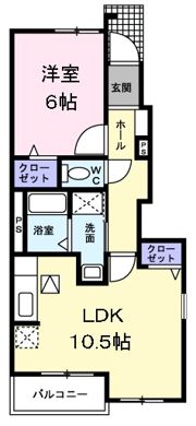 プラシードⅠの間取り画像