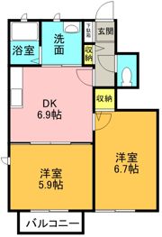 ソレイユ松ヶ丘の間取り画像