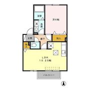 リビングタウン小鹿 Dの間取り画像