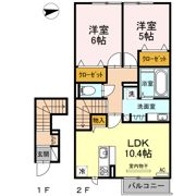 マーベラスコートⅠの間取り画像