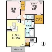 ヴィラージュ A棟の間取り画像
