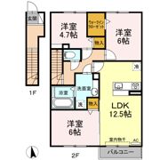 エスペランサ永曻Ⅱの間取り画像