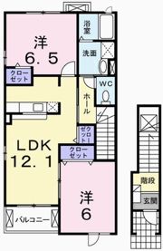 グリーンガーデン・いのの間取り画像