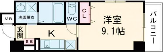 S-RESIDENCE宇品5丁目Ⅰの間取り画像