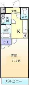 フジパレス初芝駅南Ⅲ番館の間取り画像