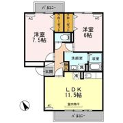 マンマミーヤ A棟の間取り画像