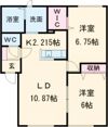 クレスト駒園 A棟の間取り画像