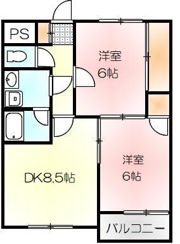 エクセル栗林の間取り画像