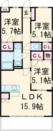 ブリリアントクレールの間取り画像