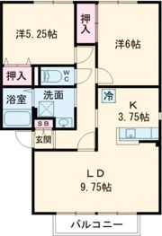 サンビレッジAbbey Bの間取り画像