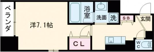 シェルズ高槻の間取り画像