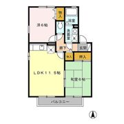 ラフィーネの間取り画像