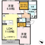キャトルセゾンの間取り画像