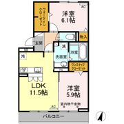 ﾚﾌｨﾅｰﾄﾞS/ﾊﾟﾙﾃｰﾙS ﾊﾟﾙﾃｰﾙSの間取り画像