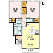 アクタス五軒屋の間取り画像