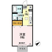コーポジュネス A棟の間取り画像