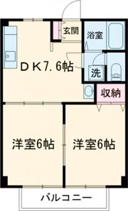 コンフォートエイジB棟の間取り画像