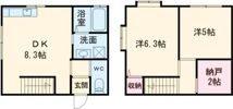 メゾネット中山の間取り画像
