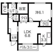 キャスケードD棟の間取り画像