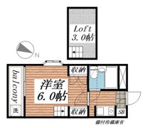 ジュネパレス市川第24－Aの間取り画像