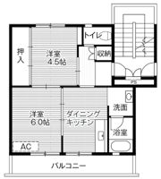 ビレッジハウス西那須野2号棟の間取り画像
