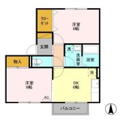 フラワーレジデンス森田 七番館の間取り画像