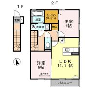モダンセジュール Sの間取り画像