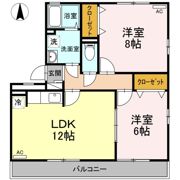 コートドール海老ノ丸 B棟の間取り画像