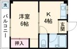 コーポ久の間取り画像