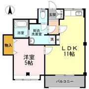 能茶山ハイツの間取り画像