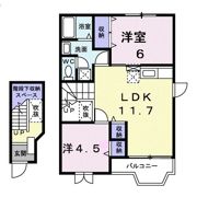 クレアールⅠの間取り画像