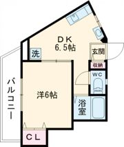ラフィング フラットの間取り画像