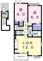 クリスタル Ⅱの間取り画像