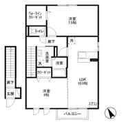 St. Field (ｾｲﾝﾄﾌｨｰﾙﾄﾞ) Aの間取り画像