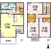 リースランド西市 C棟の間取り画像