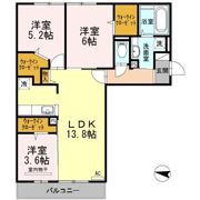 D-room大濠の間取り画像