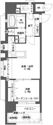 アクタス博多Vタワーの間取り画像