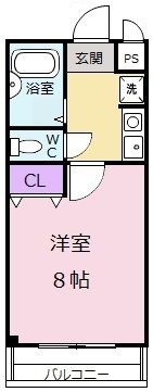 ヴィラフローレンスの間取り画像