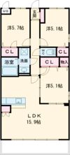 ブリリアントクレールの間取り画像