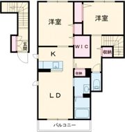 シャーメゾンいろはⅢの間取り画像
