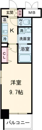 アドバンス三宮Ⅲリンクスの間取り画像